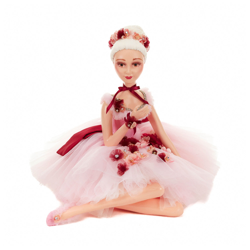 Goodwill M&G Kerstbeeld - Sitting Ballerina Doll - 43cm