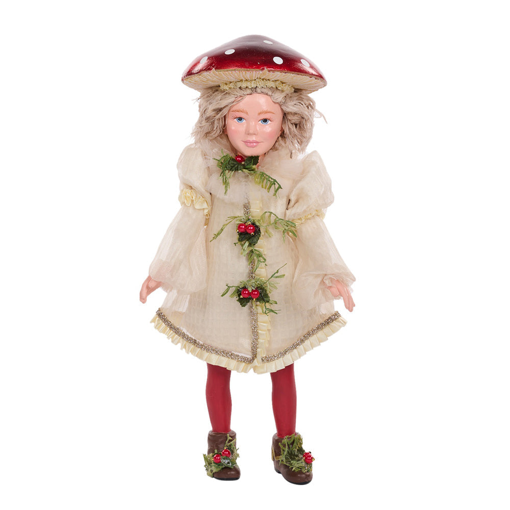 Goodwill M&G Kerstbeeld - Snow White Mushroom Boy Doll - 33,5cm