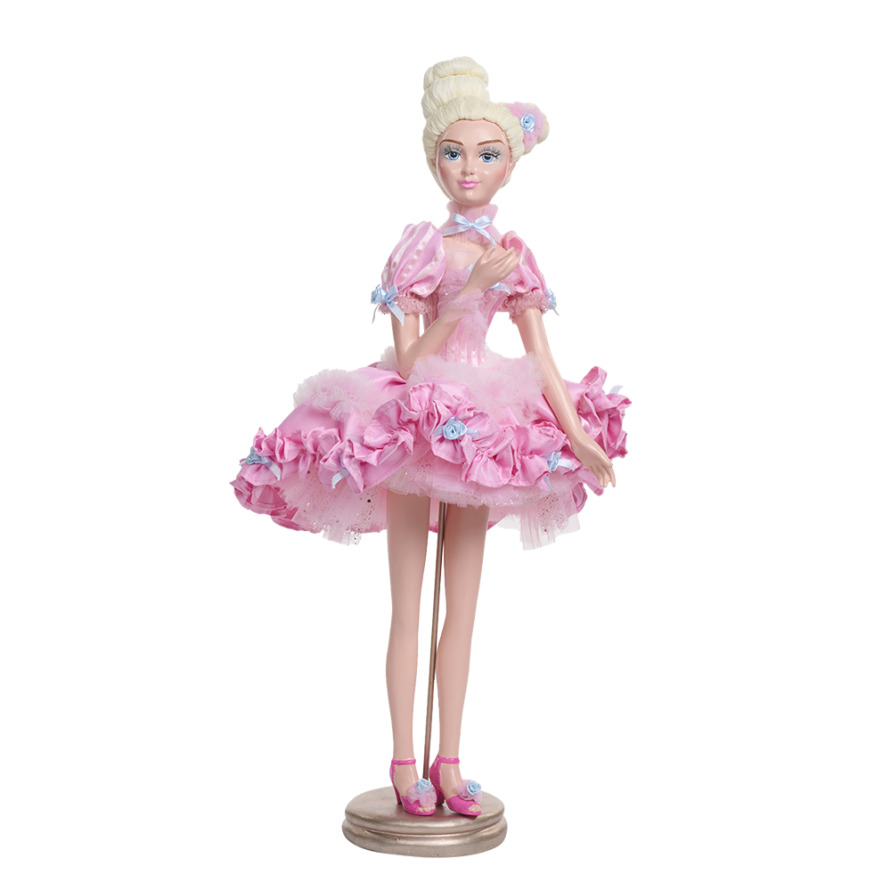 Goodwill M&G Christmas Tabletop Figure - Cotton Candy Carnival Standing Doll - Pink - 68 cm