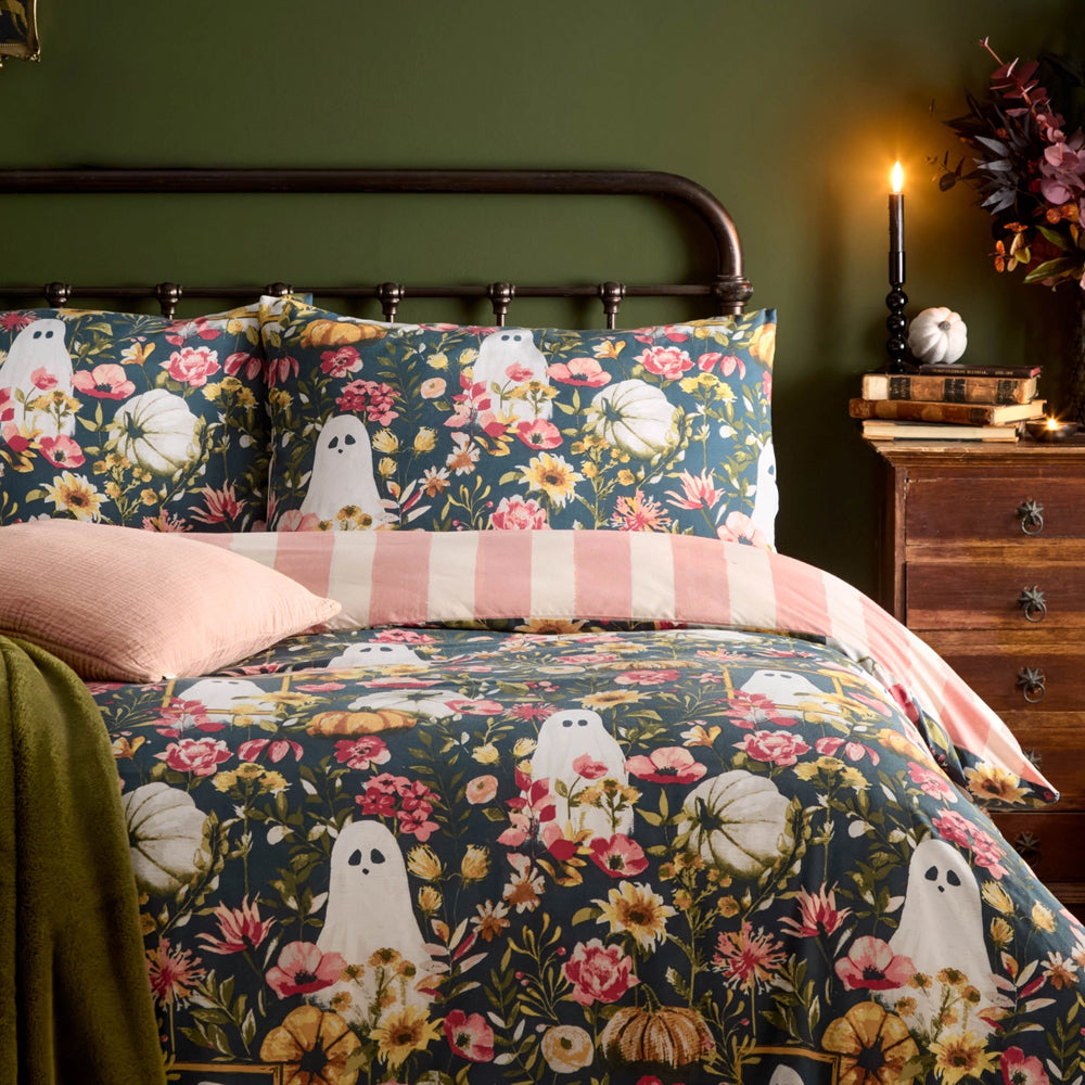 Viv! Christmas Halloween Duvet Cover - Bootanical - Reversible