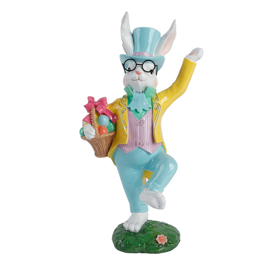Viv! Christmas Easter Decoration - Bunny with Basket - 36cm
