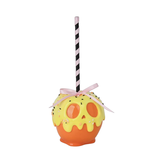 December Diamonds Halloween Decor - Orange Candy Apple - 23cm