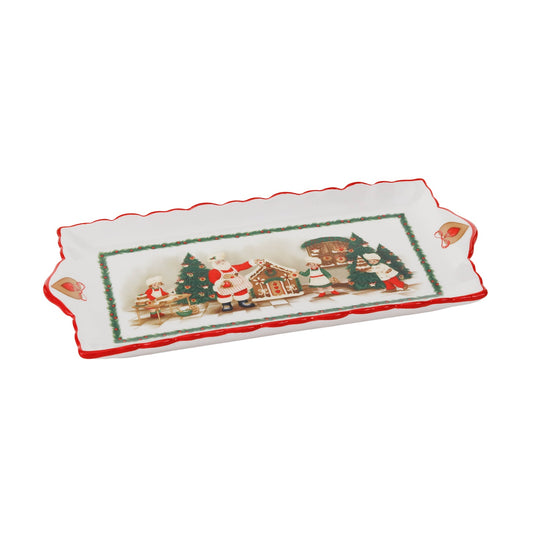 Goodwill M&G Kerstservies - Bakery Santa w/ Kids Serveerbord - 32cm