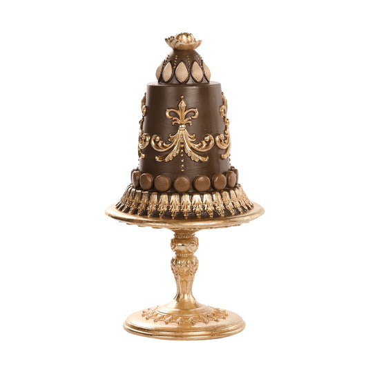 Goodwill M&G Kerstbeeld - Royal Taart - bruin goud - 42cm