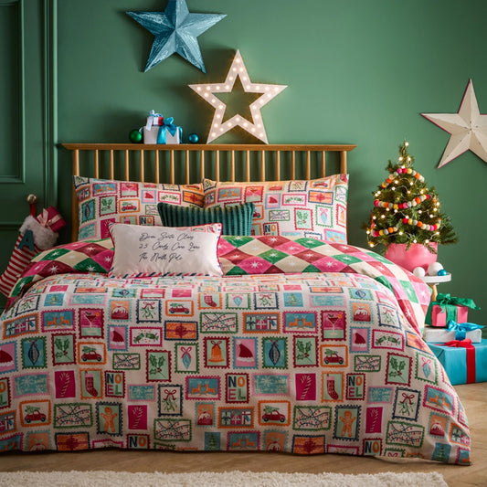 Viv! Christmas Kerst Dekbedovertrek - Dear Santa - Reversible