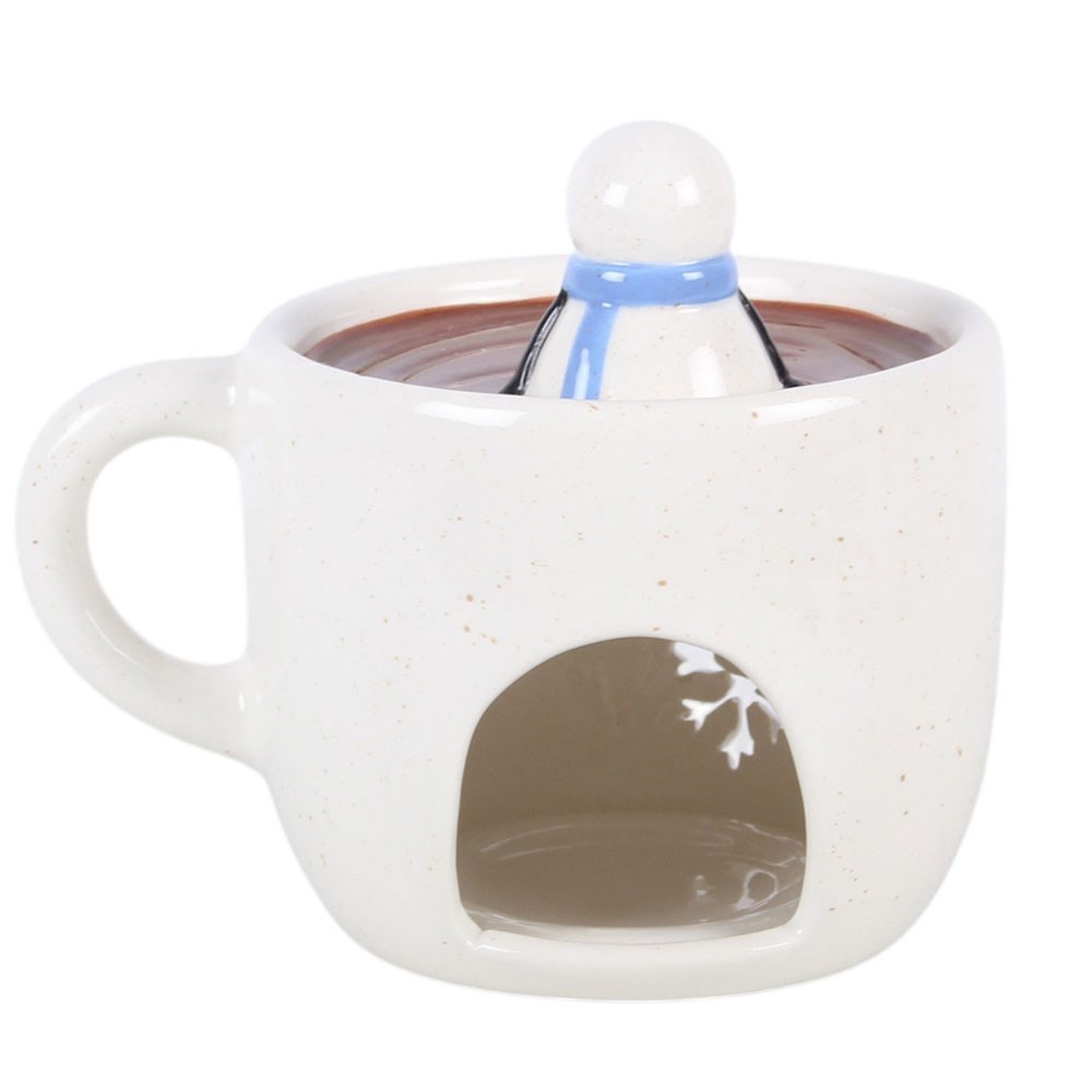 Viv! Christmas Oil & Wax Melt Burner - Snowman in Hot Chocolate