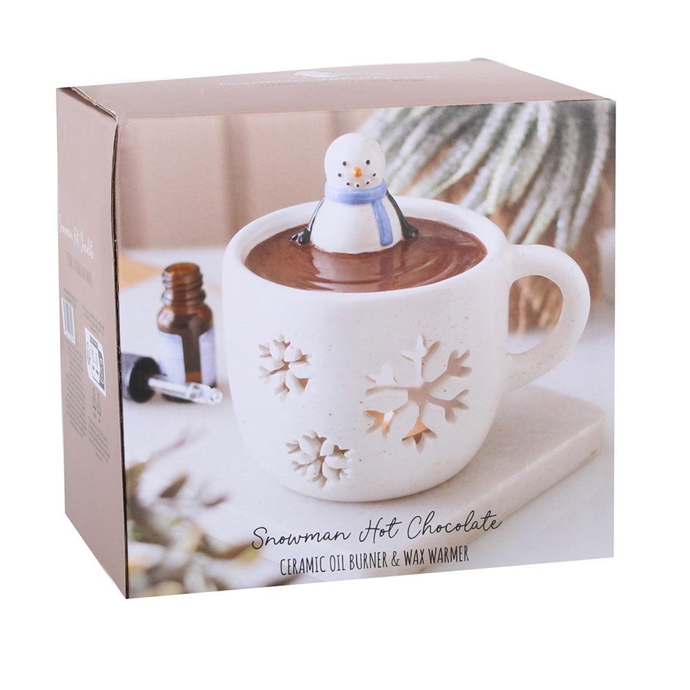 Viv! Christmas Oil & Wax Melt Burner - Snowman in Hot Chocolate