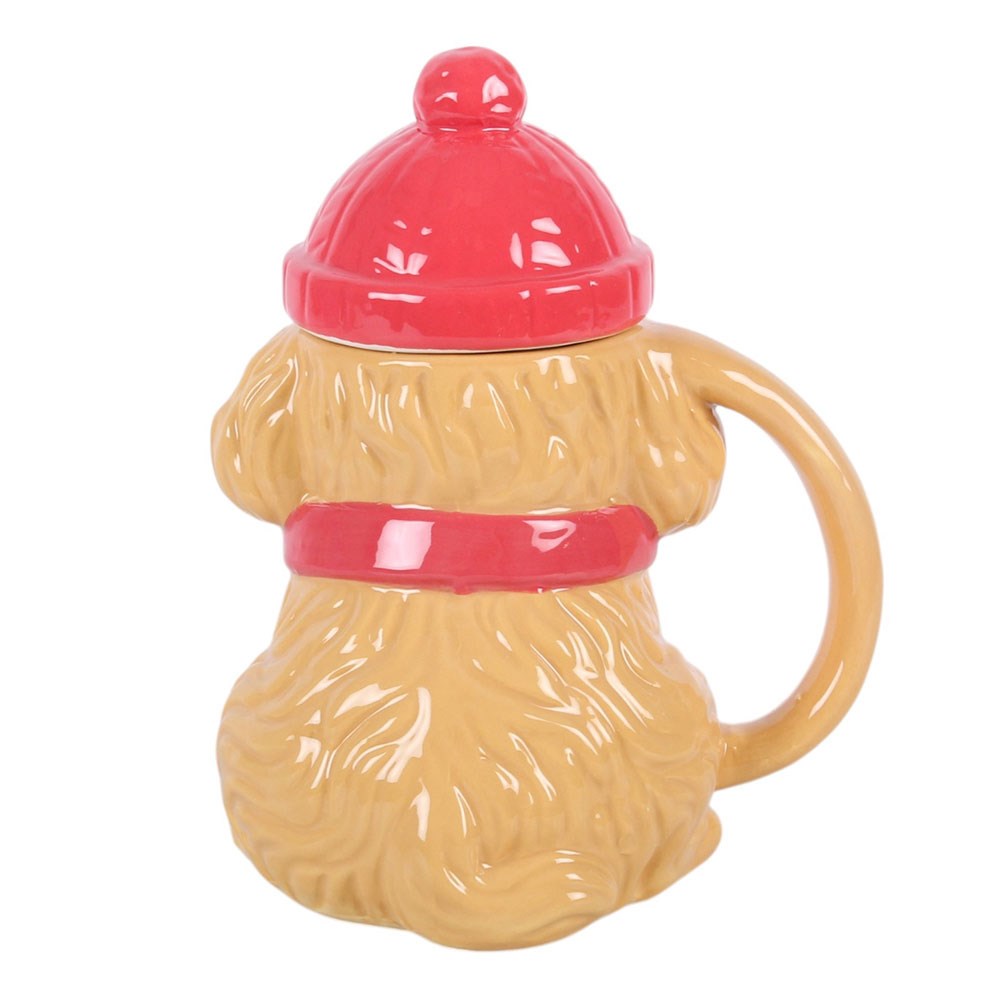 Viv! Christmas Mug - Dog with Santa Hat