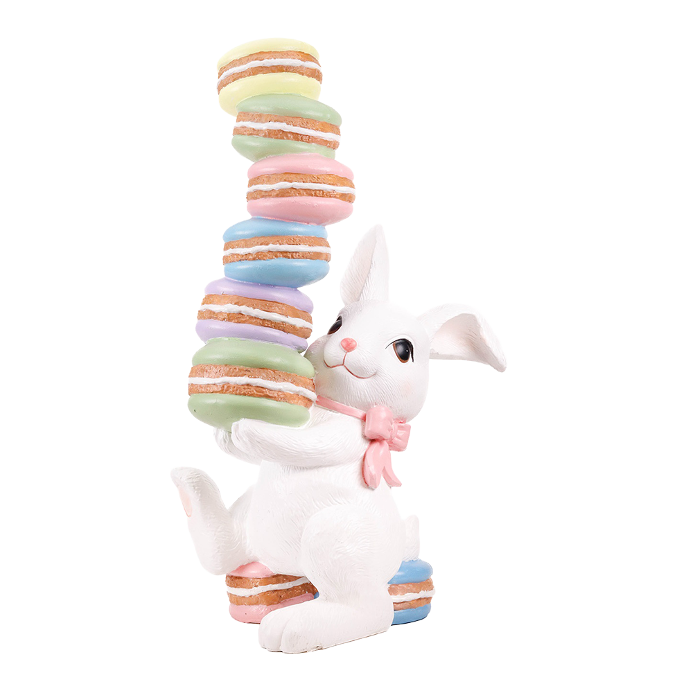 Goodwill M&G Paasdecoratie - XL Paashaas met Toren Macarons - pasen - 90cm