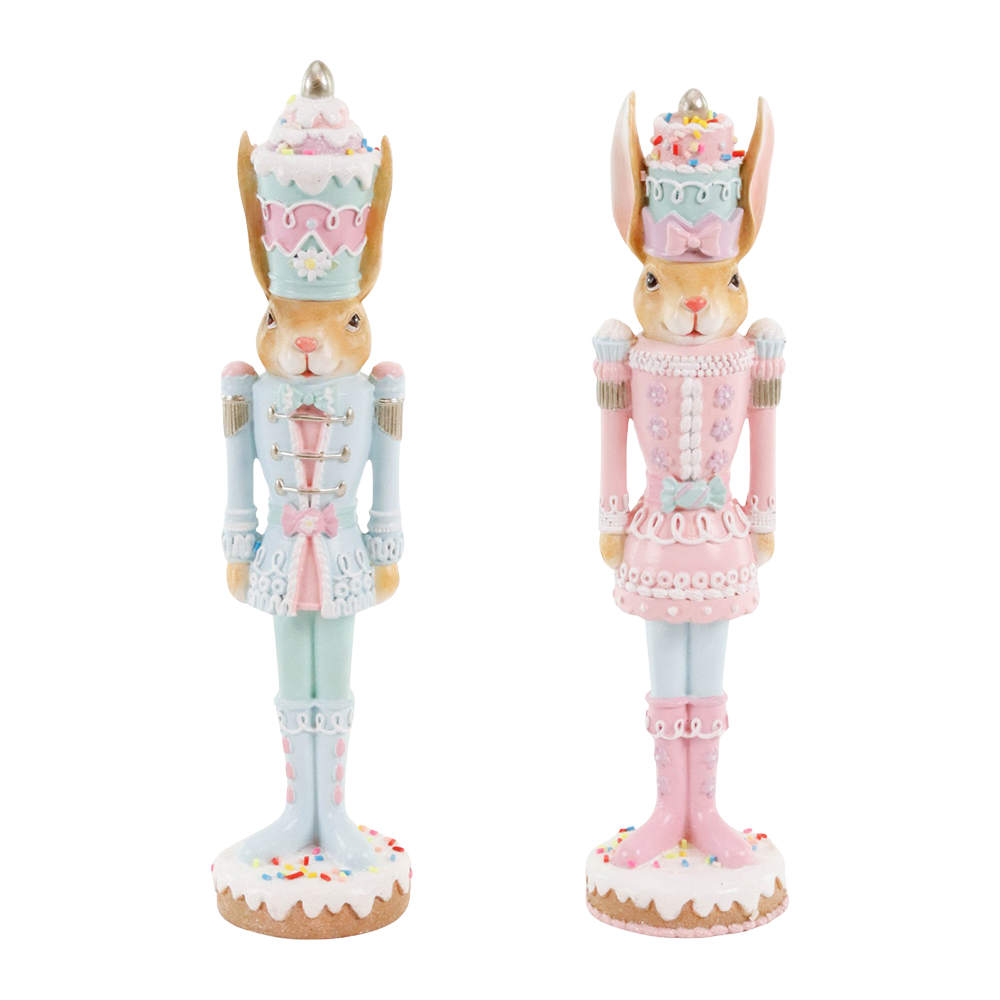 Goodwill M&G Easter Decoration - Bunny Nutcracker - Set of 2 - 26cm