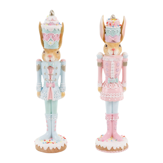 Goodwill M&G Paasdecoratie - Paashaas Notenkraker - set van 2 - pasen - 26cm