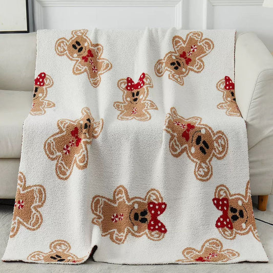 Viv! Christmas Kerst Deken - Gingerbread Mouse