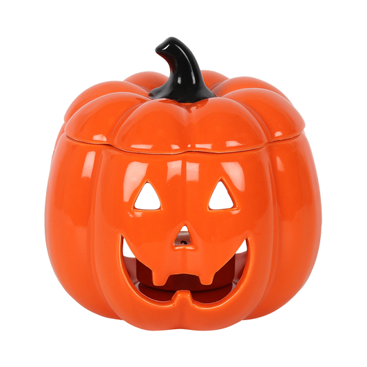 Viv! Christmas Halloween Geurbrander - Oranje Jack-O-Lantern Pompoen - Olie & Wax Melt Brander