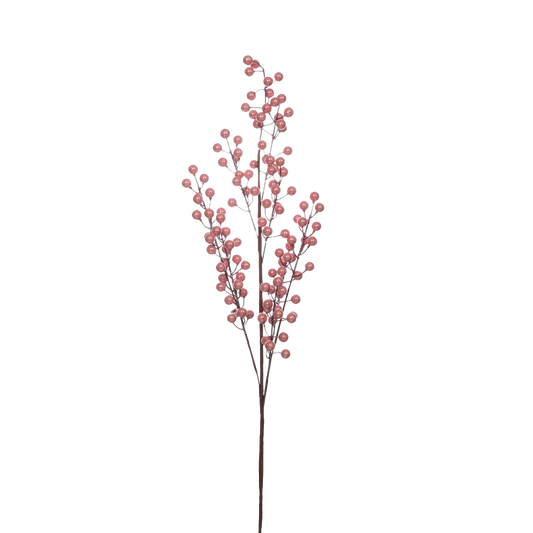 Viv! Christmas Decorative Spray - Berry Branch - Pink - 88cm