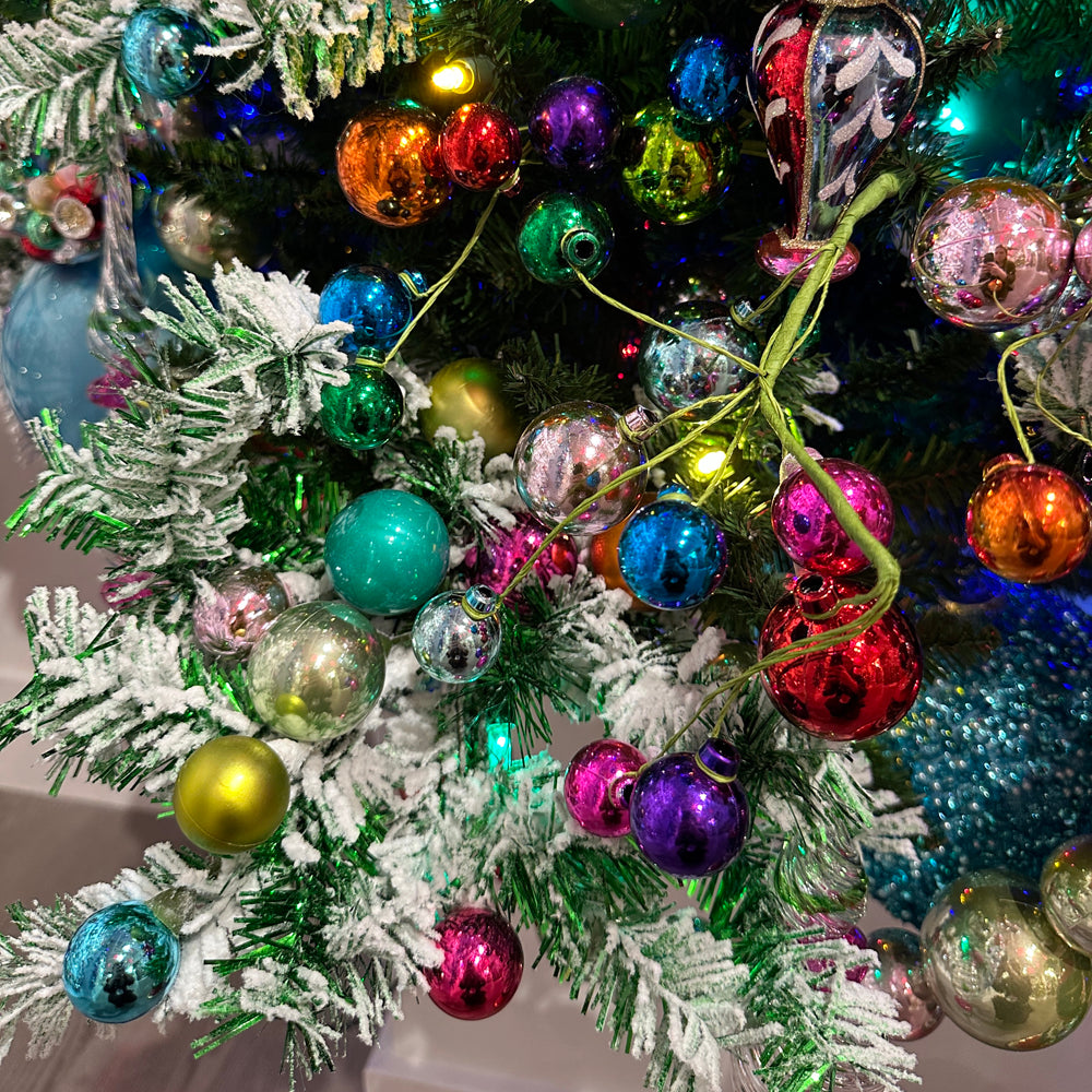 Viv! Christmas Spray - Coloured Baubles - 76 cm