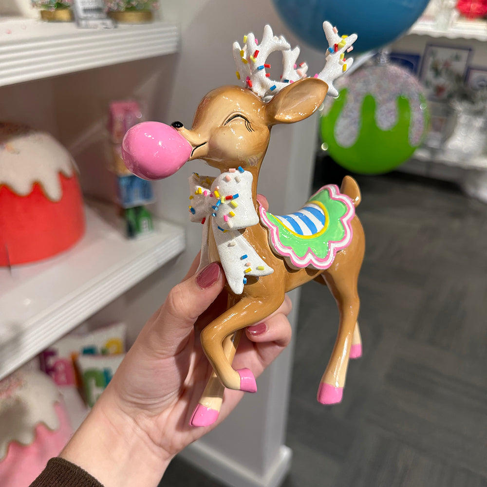 Viv! Christmas Tabletop Figure - Candy Reindeer w/ Gumball - Pink - 20 cm