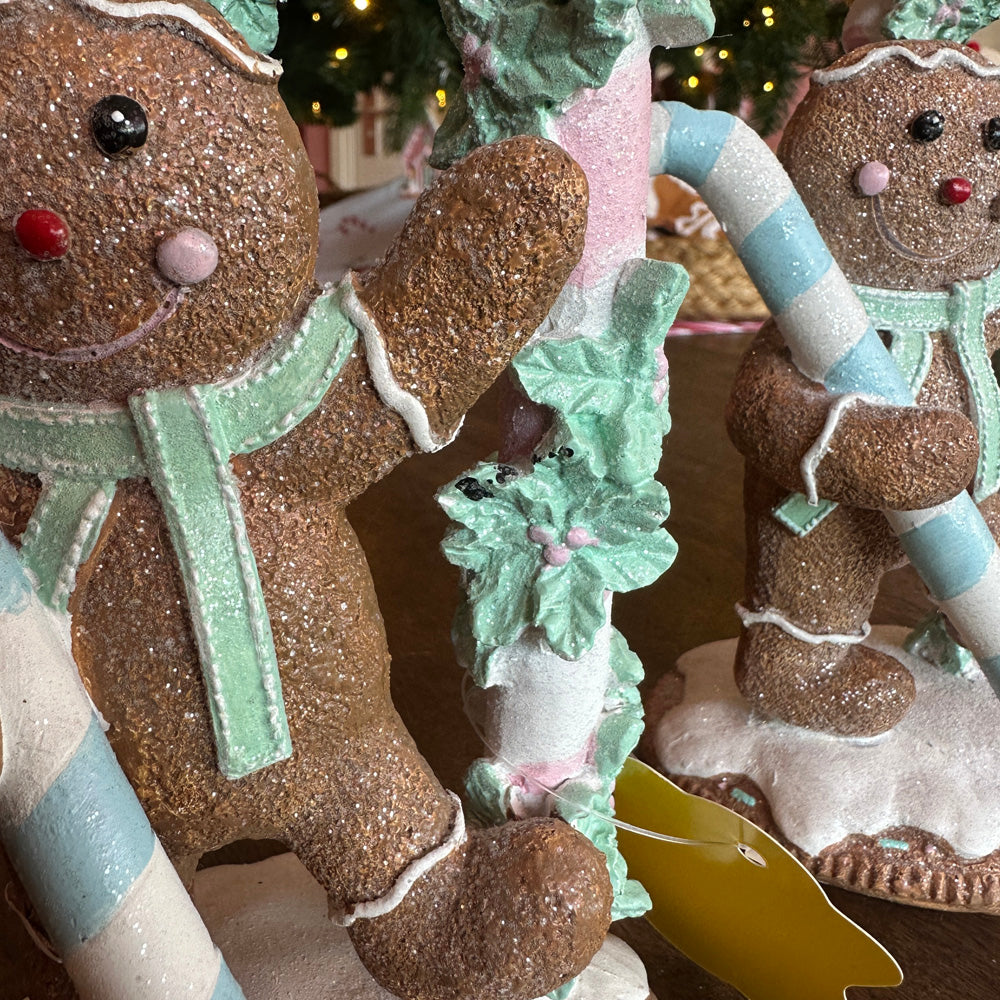 B-GRADE: Viv! Christmas Christmas Figure - Gingerbread 'Candy Lane' Mailbox - pastel - 25cm