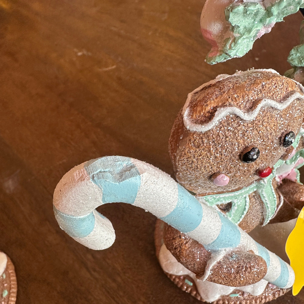 B-GRADE: Viv! Christmas Christmas Figure - Gingerbread 'Candy Lane' Mailbox - pastel - 25cm