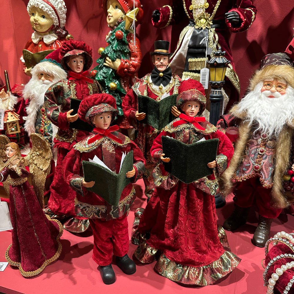 Goodwill M&G Christmas Tabletop Figure - Carol Singer Family - Set of 4 - 53 cm