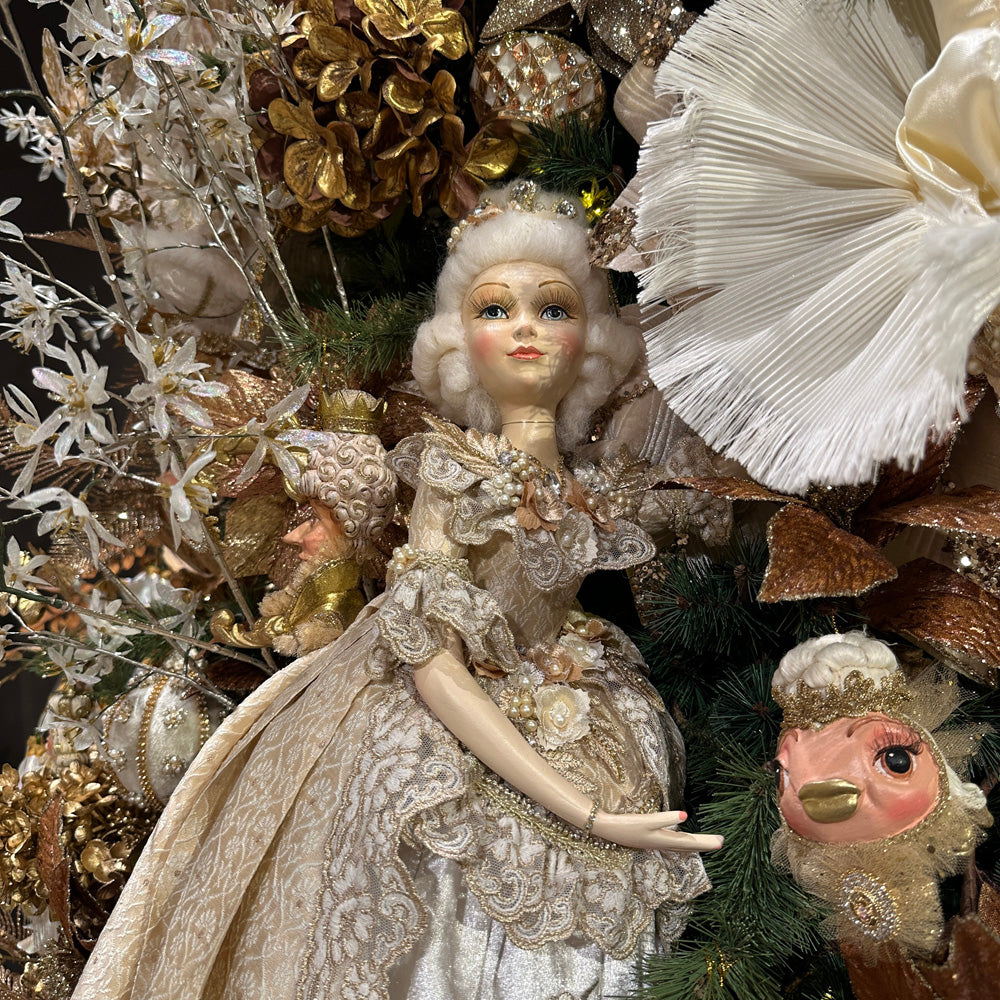 Goodwill M&G Christmas Tabletop Figure - Standing Sun Queen Lady Doll with Stand - 62 cm