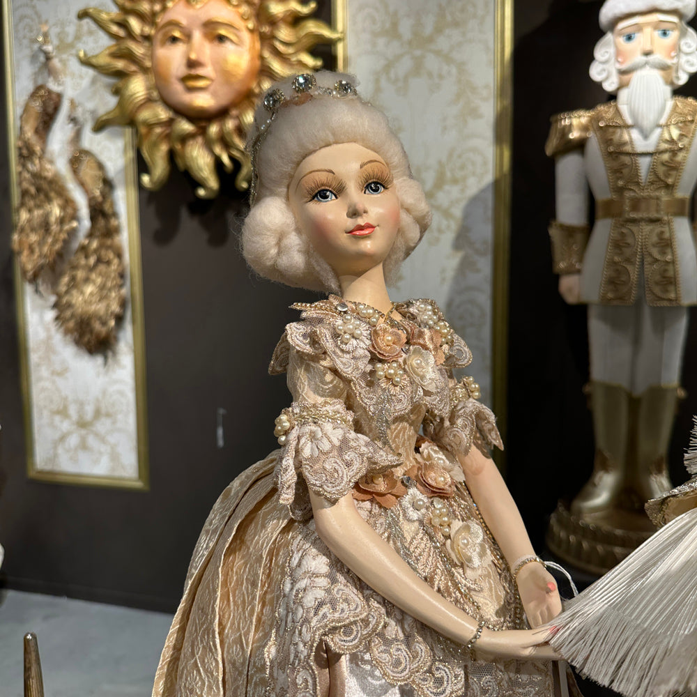 Goodwill M&G Christmas Tabletop Figure - Standing Sun Queen Lady Doll with Stand - 62 cm