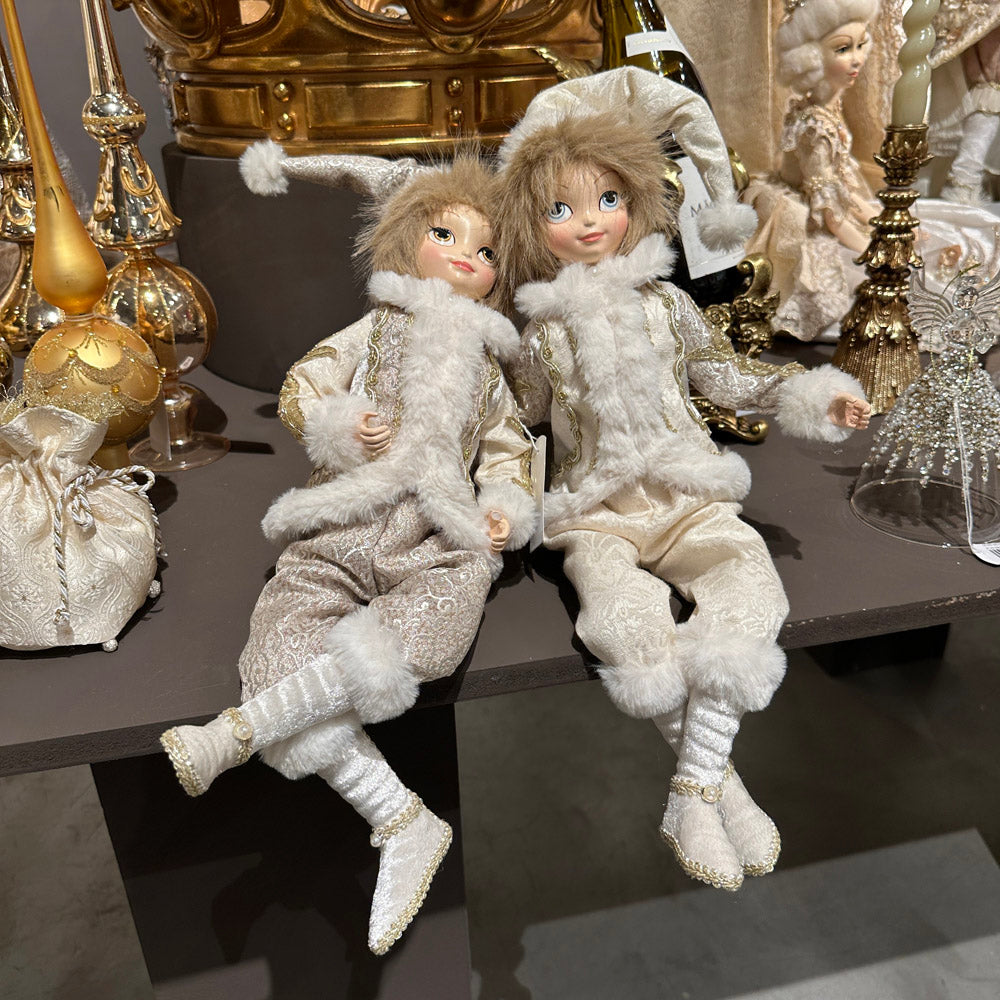 Goodwill M&G Christmas Figure - Regal Winter Boy Doll - set of 2 - 67cm