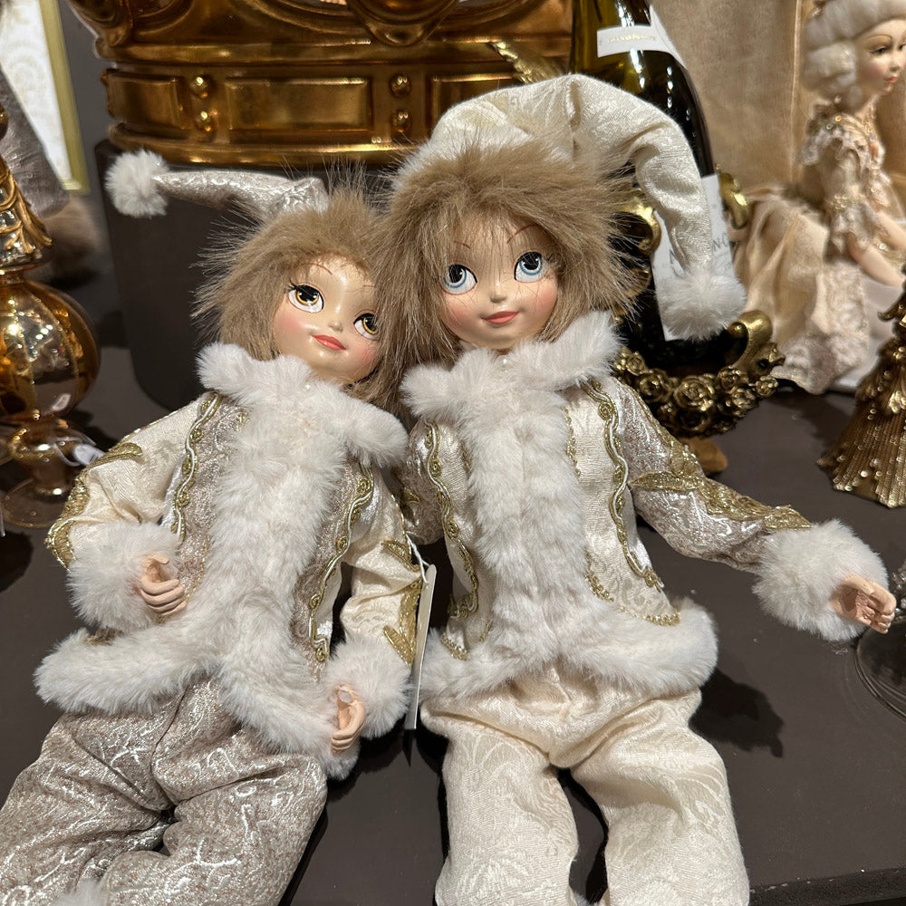 Goodwill M&G Christmas Figure - Regal Winter Boy Doll - set of 2 - 67cm