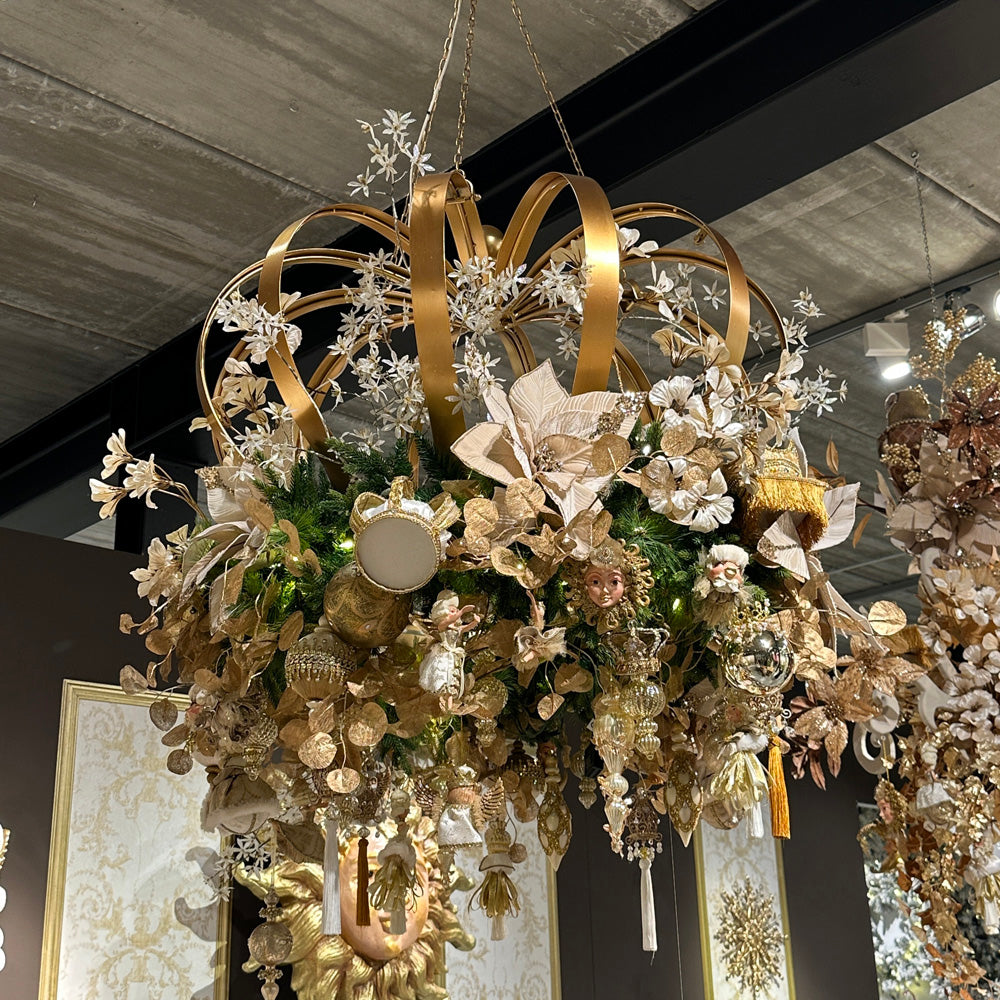 Goodwill M&G Christmas Display - XL Hanging Metal Crown - 100cm