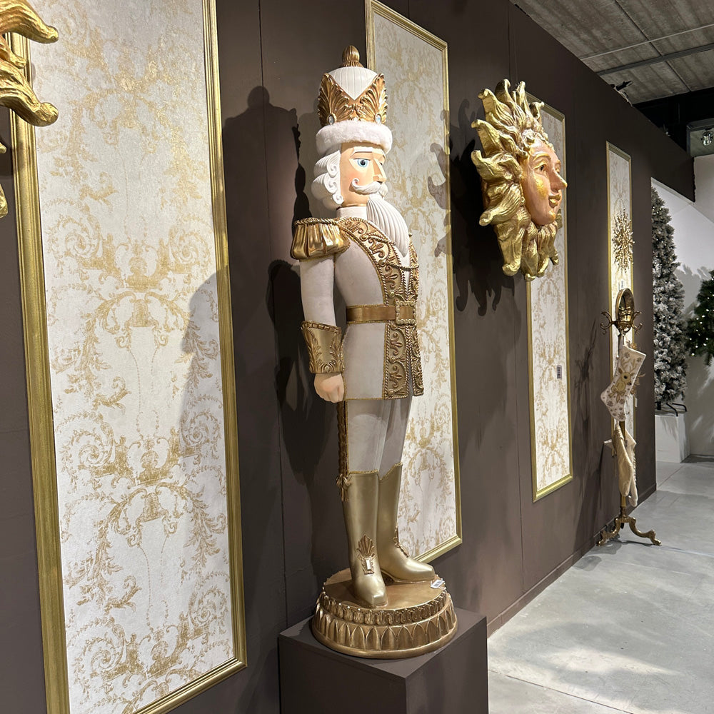 Goodwill M&G Christmas Figure Display - XXL Versailles Nutcracker - Gold - 192cm