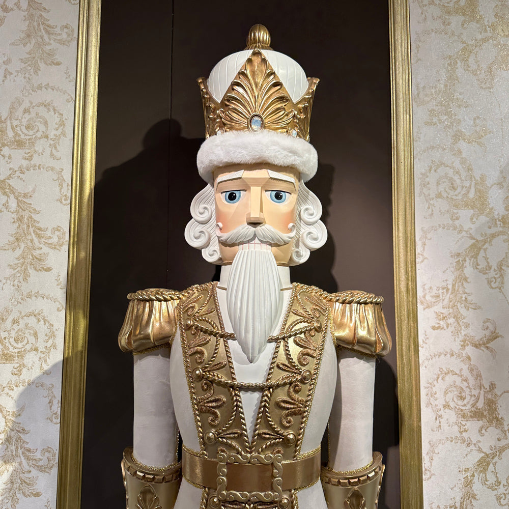 Goodwill M&G Christmas Figure Display - XXL Versailles Nutcracker - Gold - 192cm