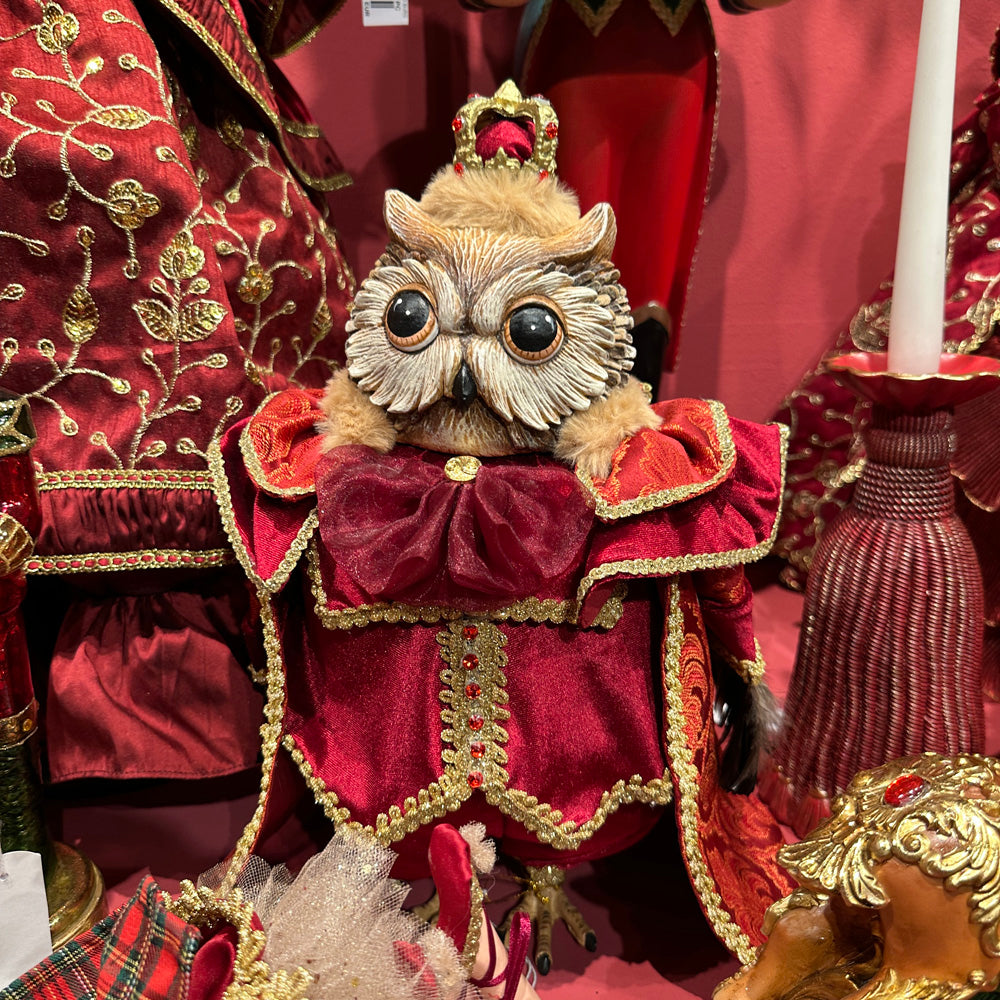 Goodwill M&G Weihnachtsfigur - Cardinal Sky Eulen-König - 40 cm