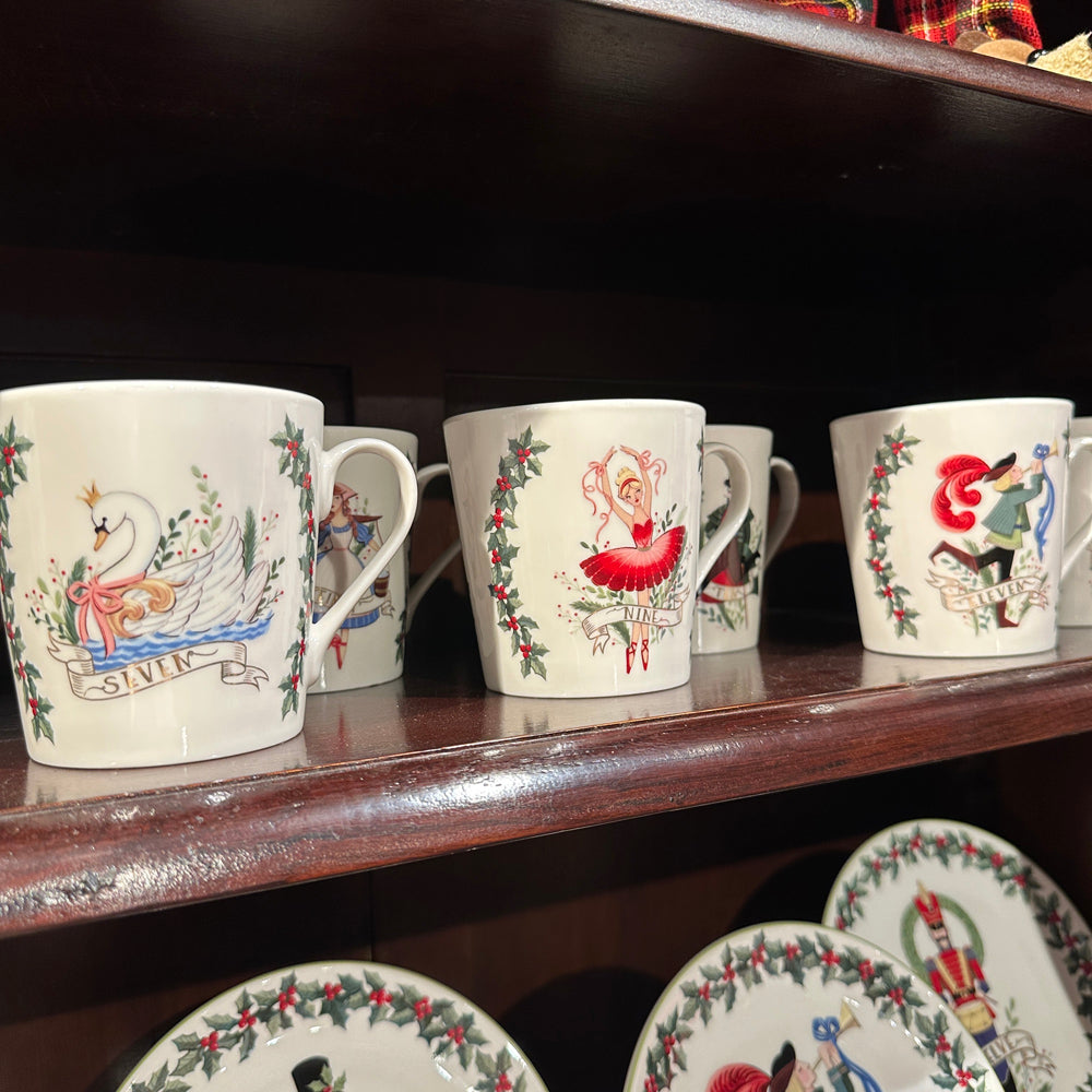 Goodwill M&G Weihnachtsgeschirr - 12 Days Till Christmas Tassen-Set - 12er-Set - Porzellan - 12 cm