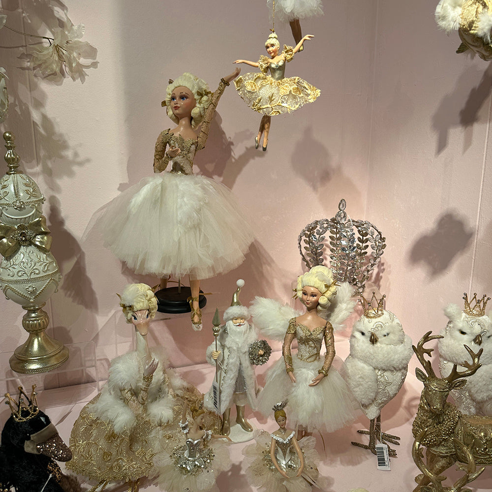 Goodwill M&G Christmas Tabletop Figure - Swan Queen Ballerina Doll w/ Stand - 67cm