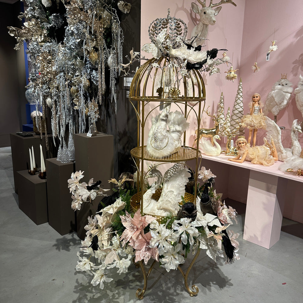 Goodwill M&G Kerst Display - XXL Metalen Plantenstandaard met Koepel - 174cm