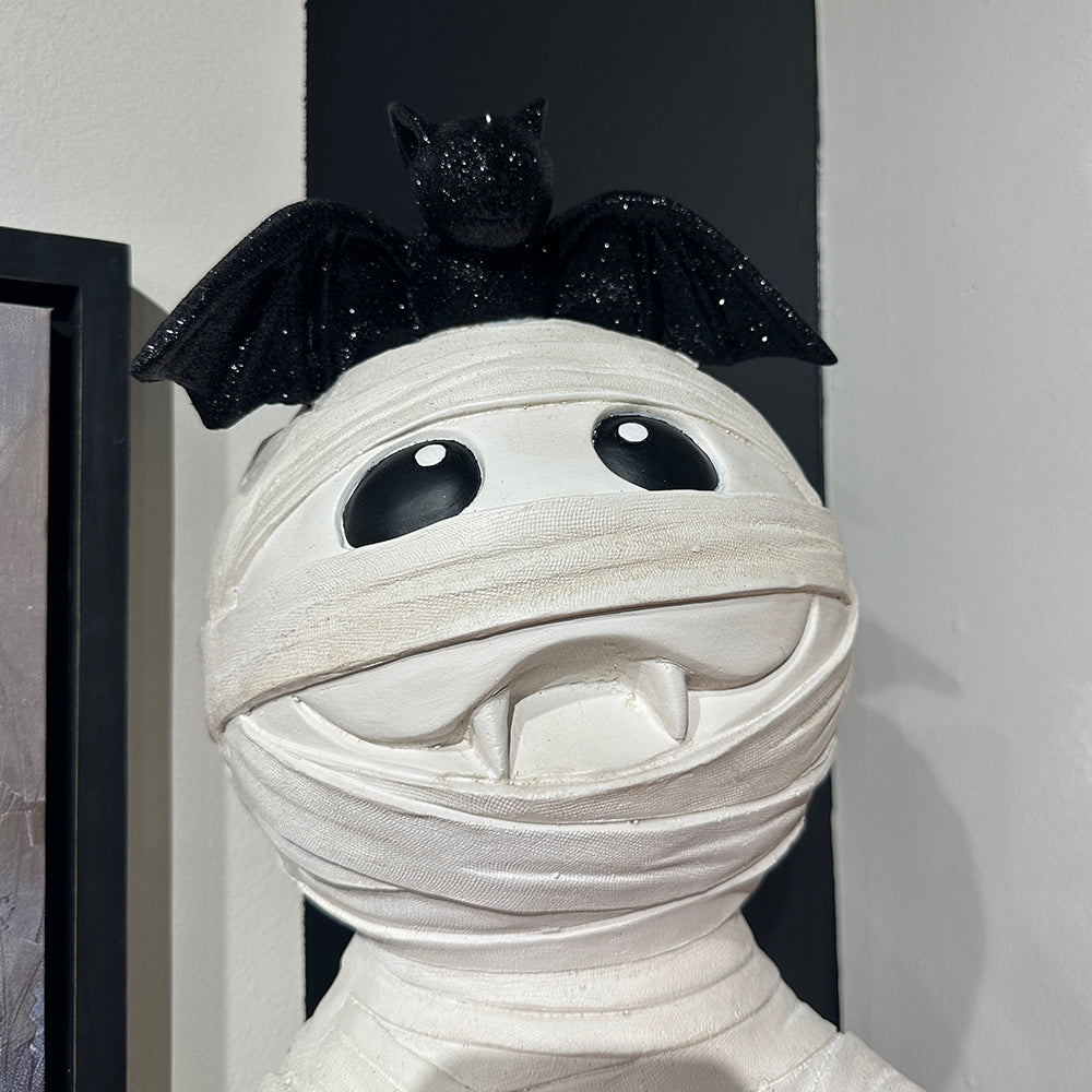 Viv! Christmas Halloween Decoratie Beeld - XL Mummie met Snoepschaal - 64 cm - ALLEEN AFHALEN!