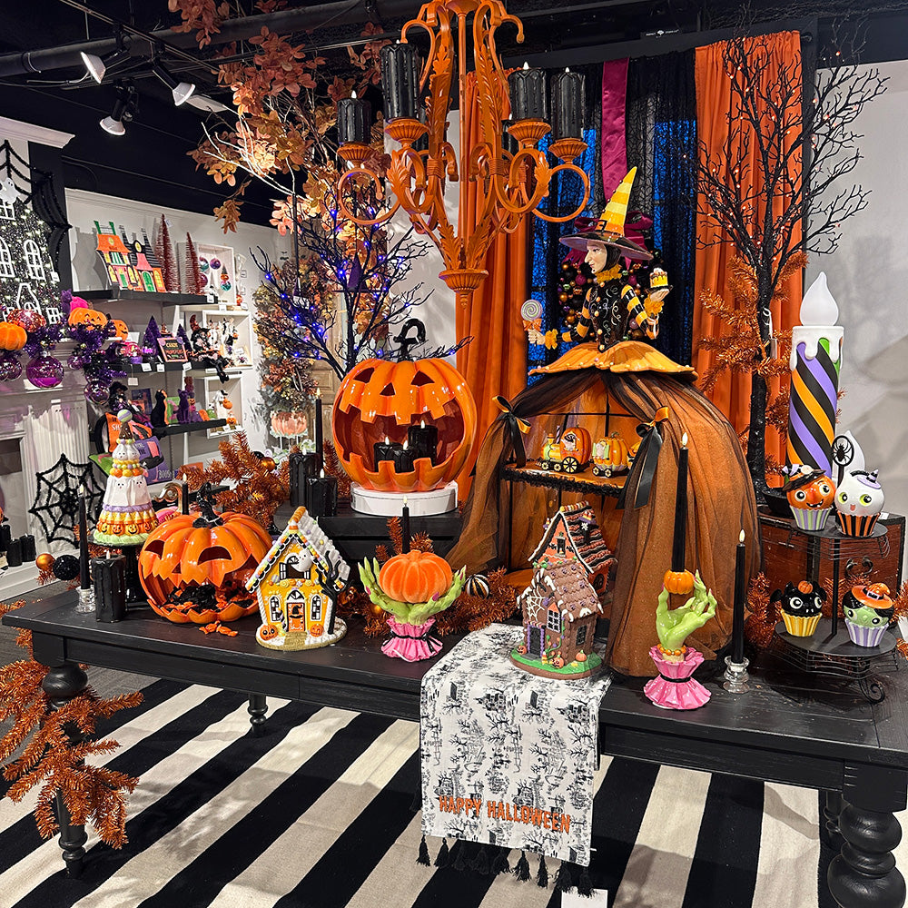 Viv! Christmas Halloween LED Kaars - Zwarte Druppelkaars - 15 cm