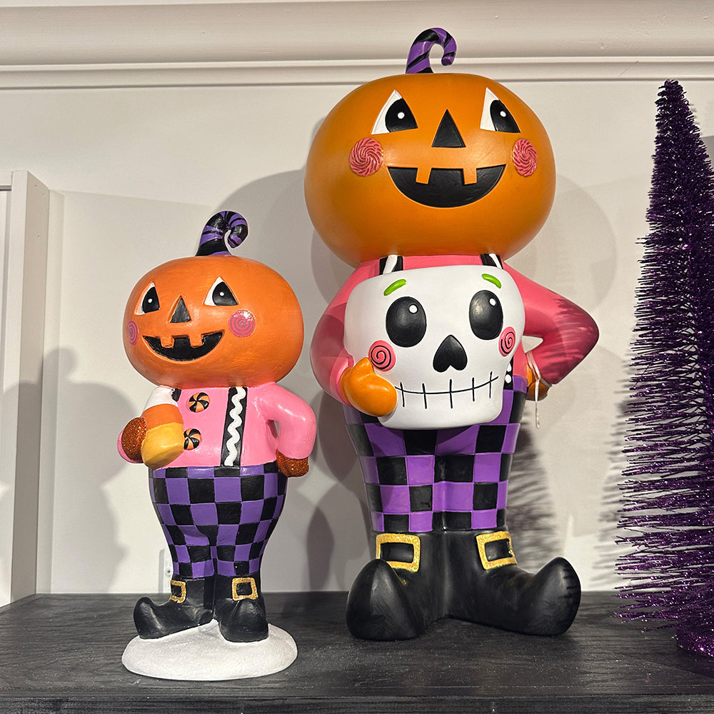 Viv! Christmas Halloween Tabletop Figurine - Pumpkin Man - 36 cm