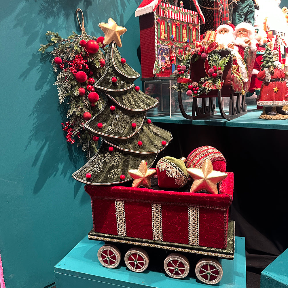 Goodwill M&G Christmas Display - XL Train - Red Green - 141 cm