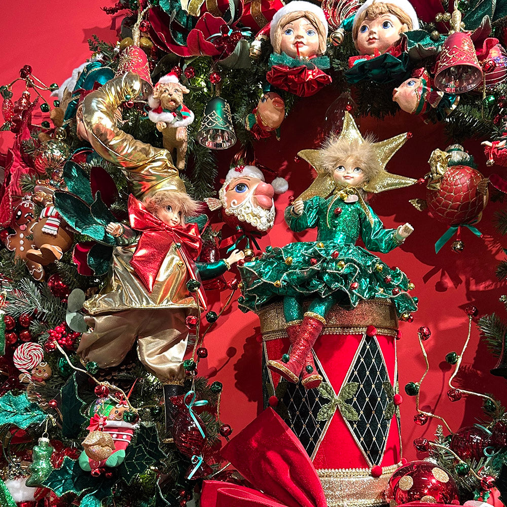 Goodwill M&G Kerstbeeld - Santa Christmas Tree Elf Doll - 48cm