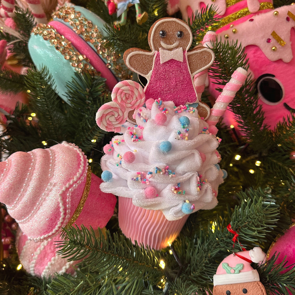 Viv! Christmas Weihnachtsanhänger - Lebkuchen-Cupcake - Pastell - 25 cm