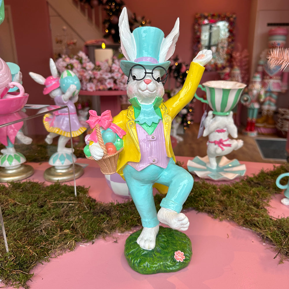 Viv! Christmas Easter Decoration - Bunny with Basket - 36cm