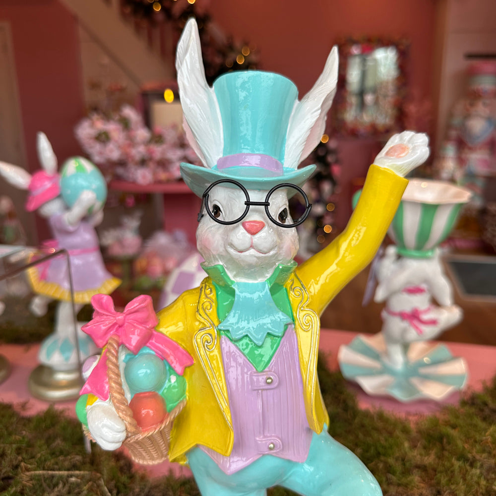 Viv! Christmas Easter Decoration - Bunny with Basket - 36cm