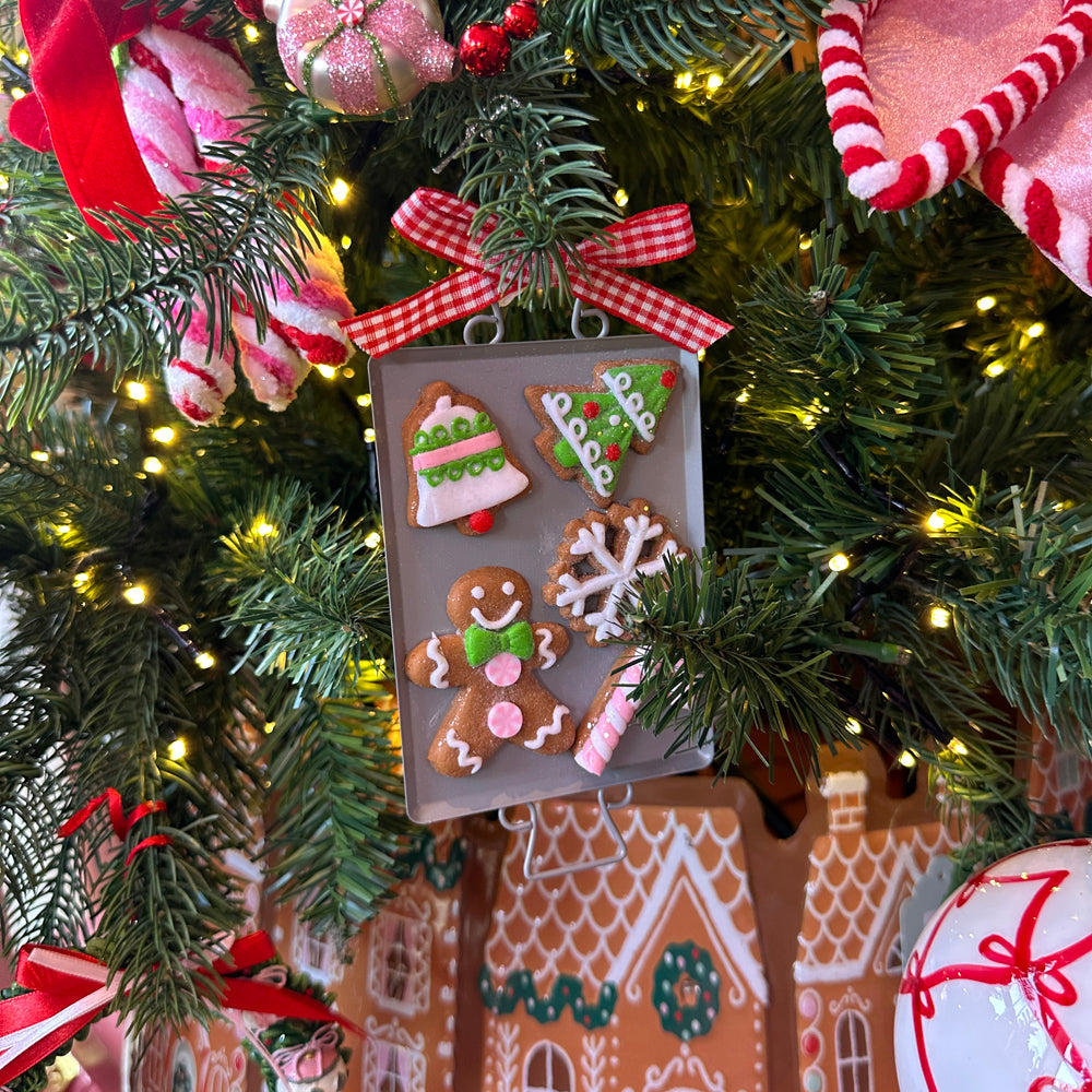 Viv! Christmas Weihnachtsanhänger - Backblech mit Lebkuchen - 17 cm