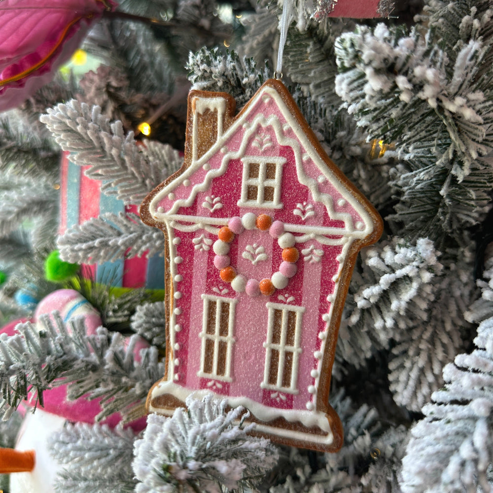 Viv! Christmas Ornament - Gingerbread Houses - Set of 3 - Multicoloured - 15 cm