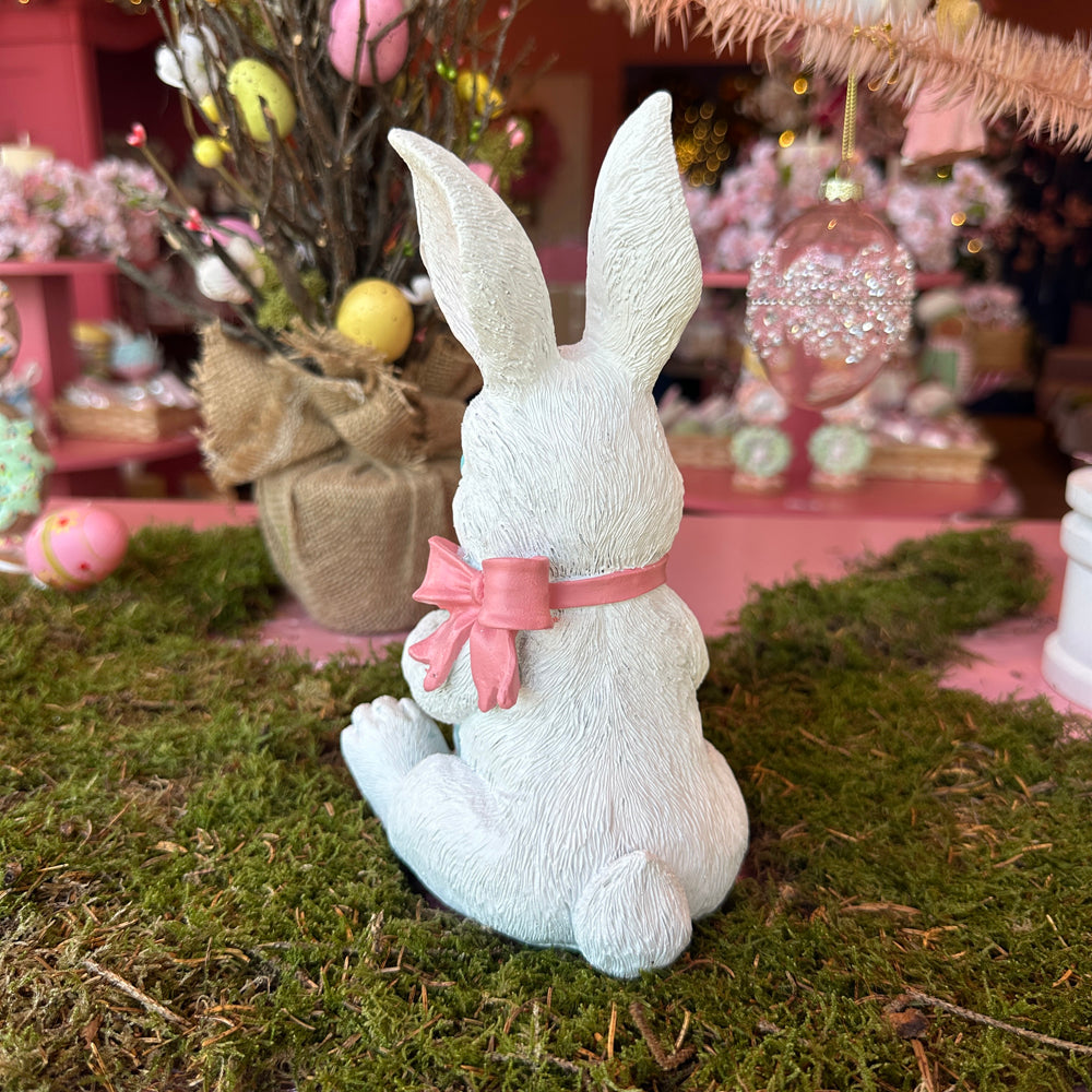 Viv! Christmas Easter Decoration - Sitting Bunny with Macarons - 22cm