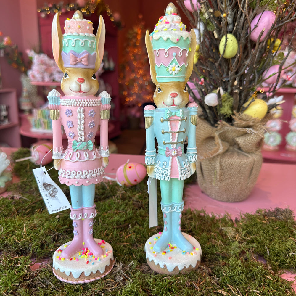 Goodwill M&G Easter Decoration - Bunny Nutcracker - Set of 2 - 26cm