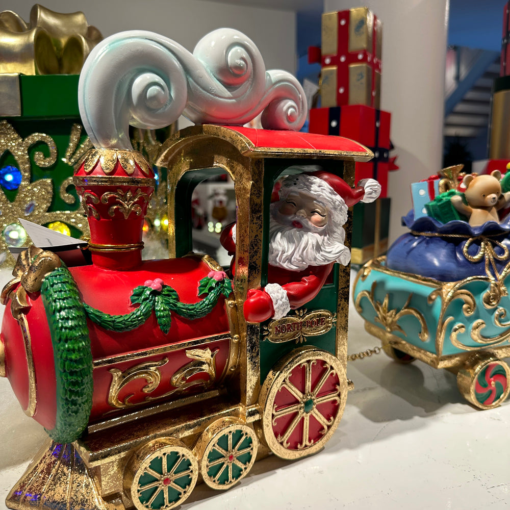 Viv! Christmas Kerstbeeld - Kersttrein met Animatie, Muziek en LED