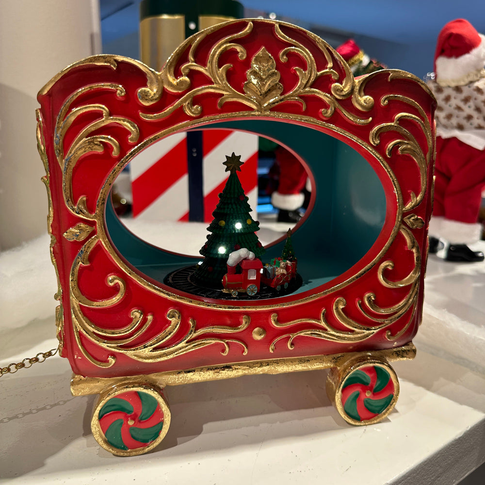 Viv! Christmas Kerstbeeld - Kersttrein met Animatie, Muziek en LED