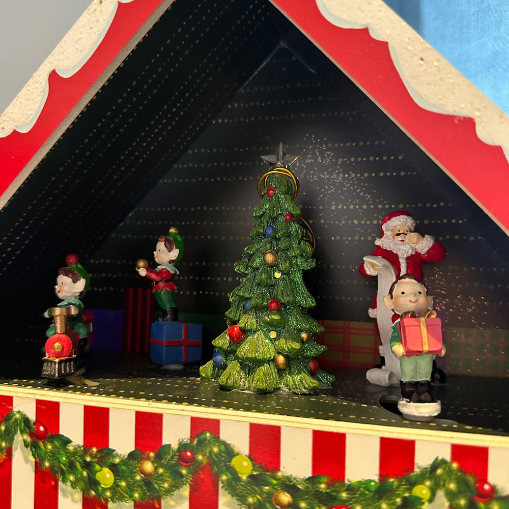 Viv! Christmas Decoration - Toy Store Advent Calendar with Animation, Music and LED - 55cm