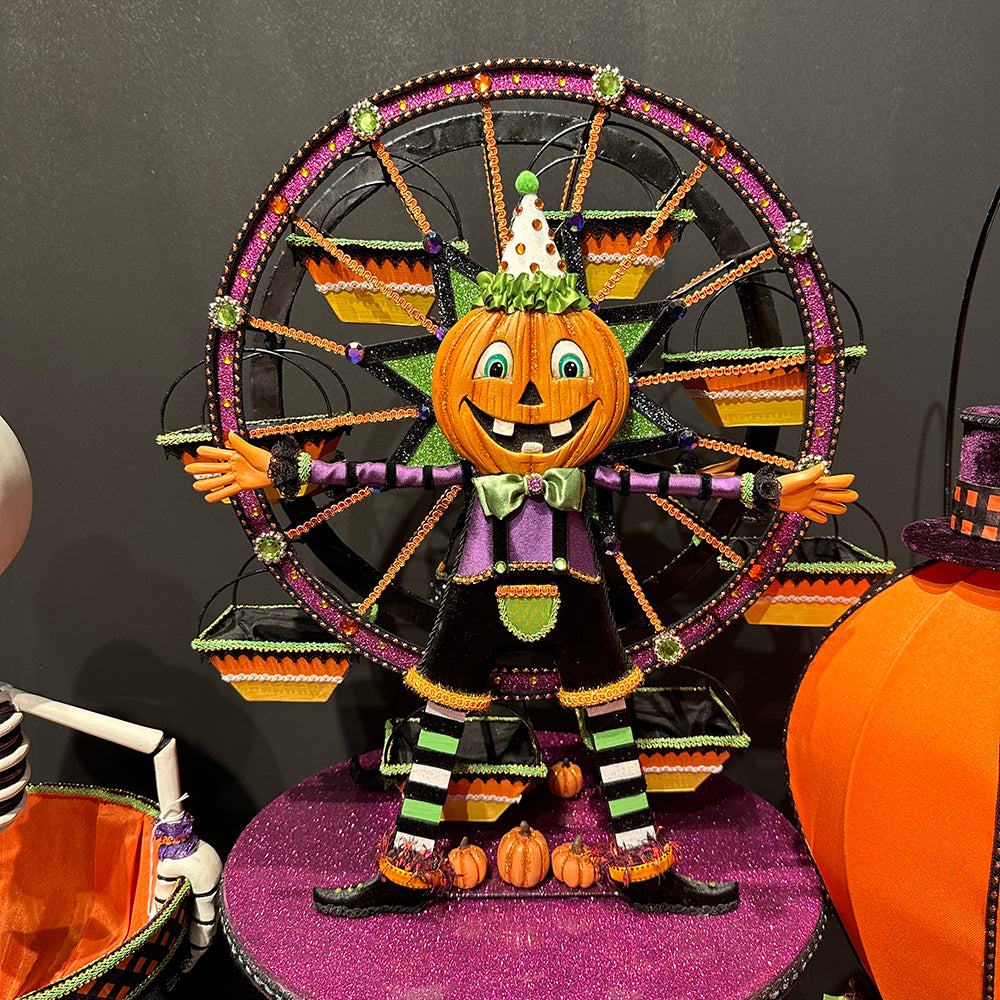 Katherine's Collection Halloween - Ghoulish Gathering - Pumpkin Ferris Wheel Cupcake Holder - 53cm